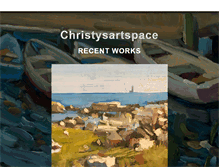 Tablet Screenshot of christysartspace.com